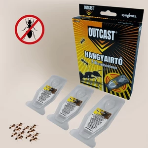 Outcast hangyairtó gél csalétekállomás csomagolásának tartalma: 3 db csalétek