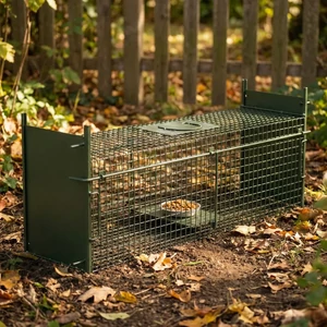 Professzionális Olba ejtőajtós macskacsapda zöld színben