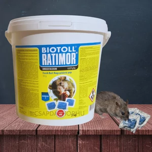 Biotoll Ratimor brodi rágcsálóirtó pép 3 kg extra erős patkányméreg