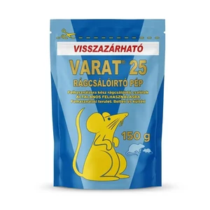 Varat 25 rágcsálóirtó pép tasakos kiszerelés patkányok ellen