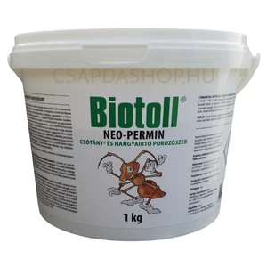Biotoll Neo-Permin hangyairtó porozószer 1 kg-os kiszerelésben beltéri használatra