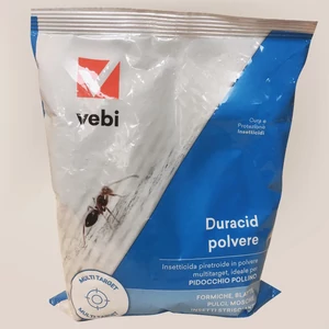 DURACID PW rovarirtó porozószer 1 kg kiszerelésben csótányok, hangyák és darazsak ellen fehér műanyag tárolóedényben