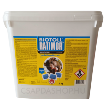 Biotoll Ratimor brodi rágcsálóirtó pép 5 kg extra erős patkányméreg