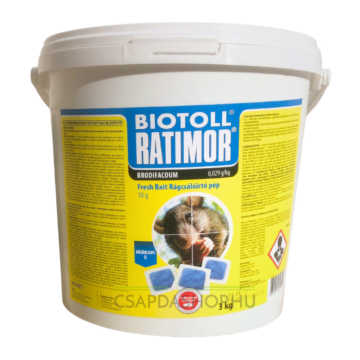 Biotoll Ratimor brodi rágcsálóirtó pép 3 kg extra erős patkányméreg