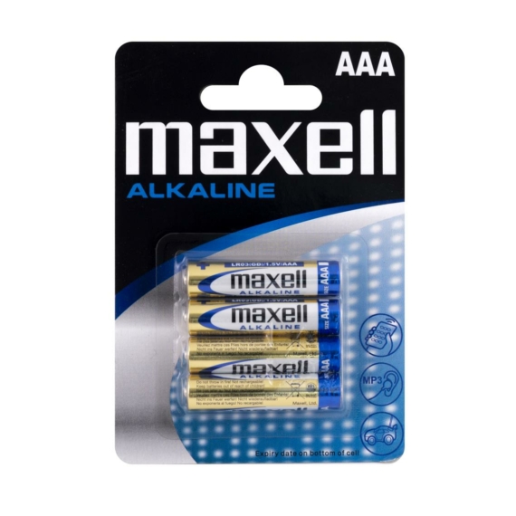 Elem alkaline AAA 4db/csomag Maxell
