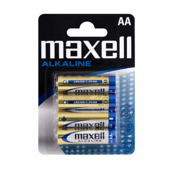 Elem alkaline AA 4db/csomag Maxell