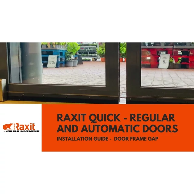 Raxit RTU zárószalag automata ajtókhoz 30mm x 1m párban