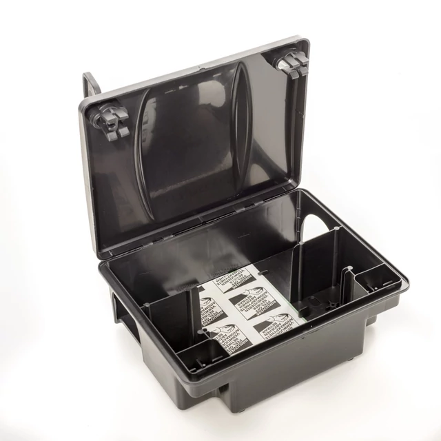 Kompakt patkányláda magasított tetõvel, fekete ragadólappal