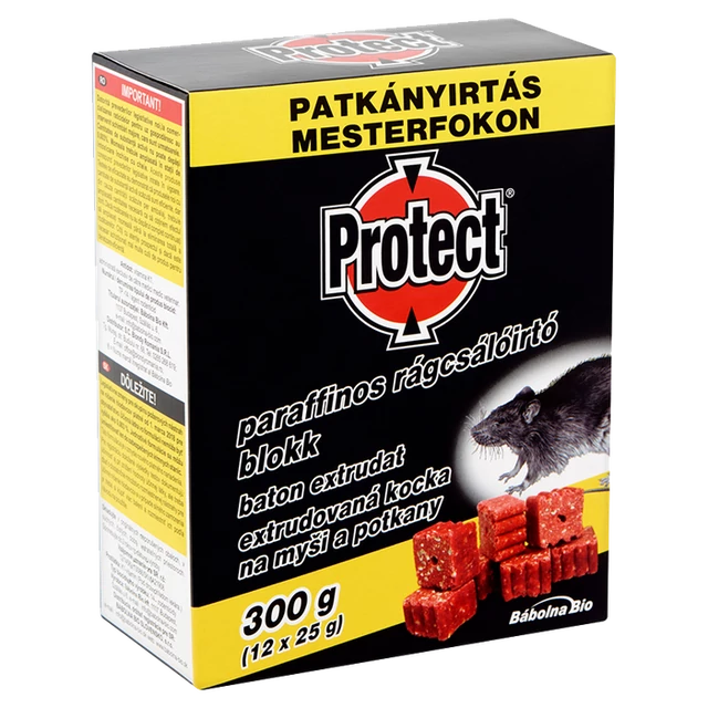 Protect rágcsálóirtó blokk 300g