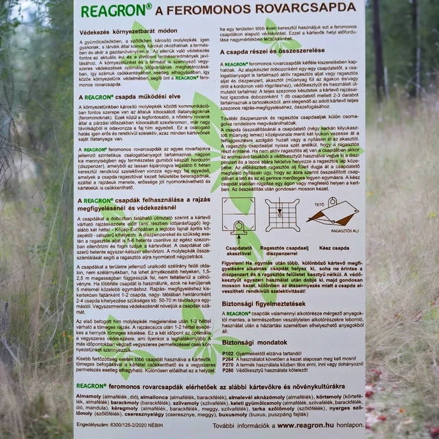 Reagron feromoncsapda használati útmutató