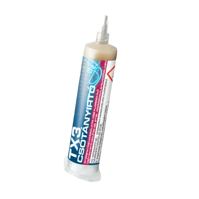 TX3 Csótányirtó Gél 30g csomagolása, imidakloprid hatóanyaggal, HACCP minősítéssel.