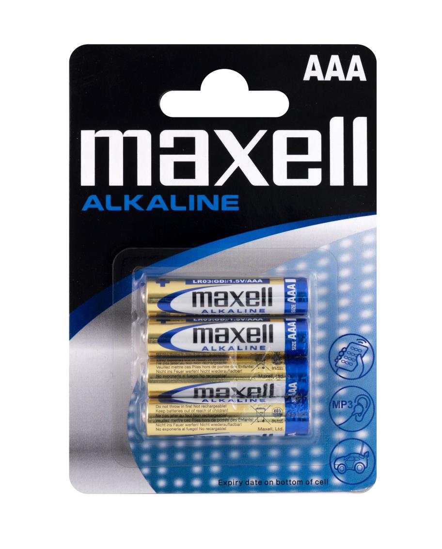 Elem alkaline AAA 4db/csomag Maxell