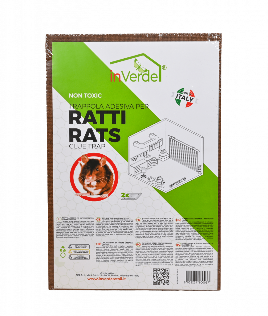 inVerde ragasztós patkánycsapda MDF 2db/csomag