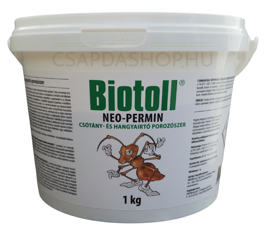 Biotoll Neo-Permin hangyairtó porozószer 1 kg